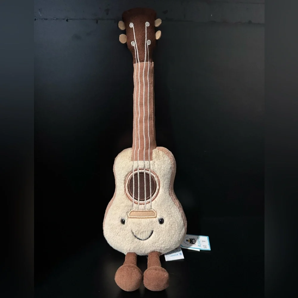 Jellycat Amuseables Ukulele RARE 16” Limited Collectable Great Gift NWT - Picture 1 of 11